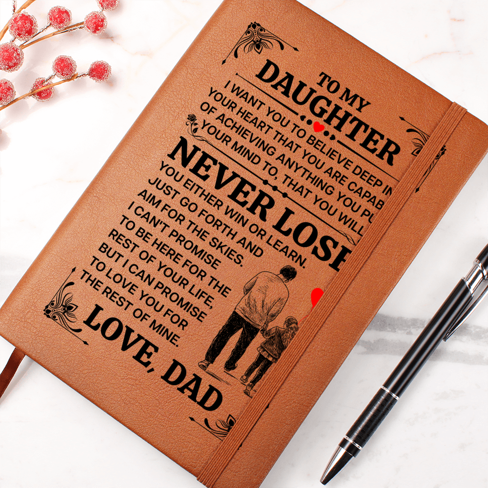 TO MY DAUGHTER PROMISE LEATHER JOURNAL
